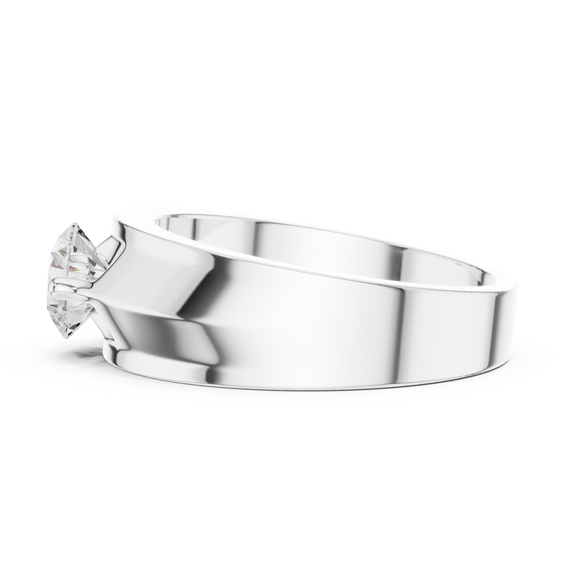 Mens Ring GGR-0022@7 - White Gold - Image