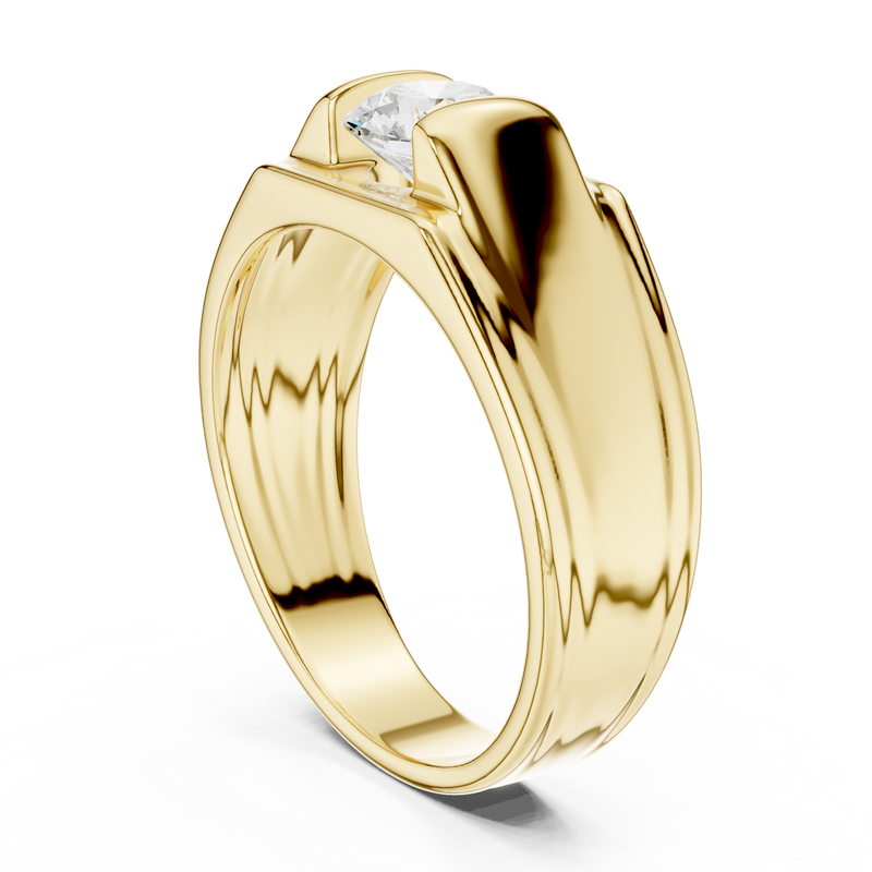 Mens Ring GGR-0023@7 - Yellow Gold - Image