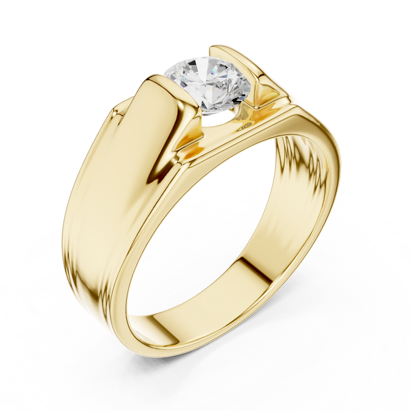 Mens Ring GGR-0023@7 - Yellow Gold - Image