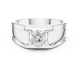 Mens Ring GGR-0023@7 - White Gold - Image