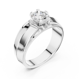 Mens Ring GGR-0024@7 - White Gold - Image