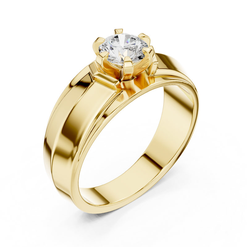 Mens Ring GGR-0024@7 - Yellow Gold - Image