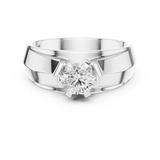 Mens Ring GGR-0024@7 - White Gold - Image