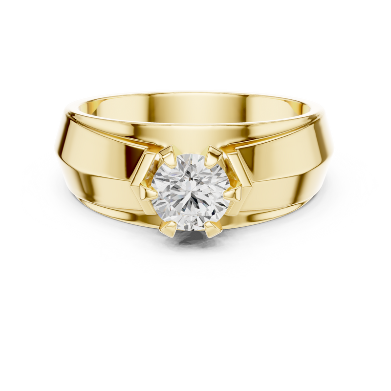 Mens Ring GGR-0024@7 - Yellow Gold - Image
