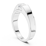 Mens Ring GGR-0025@7 - White Gold - Image