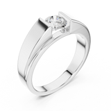 Mens Ring GGR-0025@7 - White Gold - Image