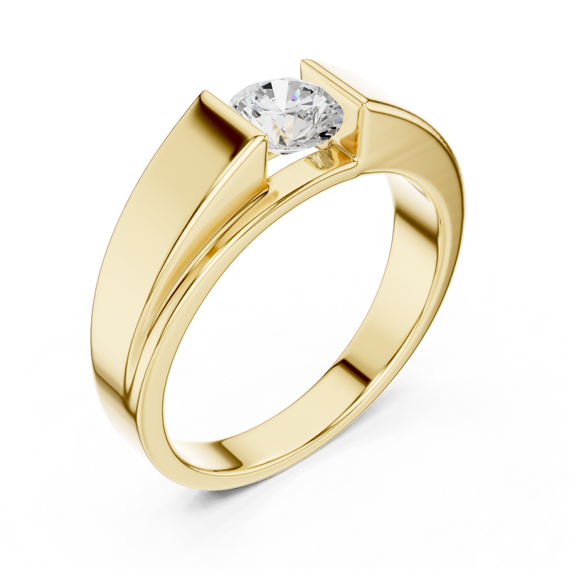 Mens Ring GGR-0025@7 - Yellow Gold - Image