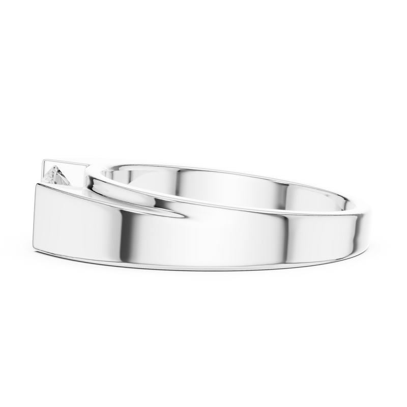 Mens Ring GGR-0025@7 - White Gold - Image