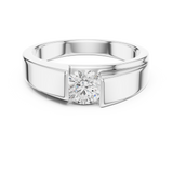Mens Ring GGR-0025@7 - White Gold - Image