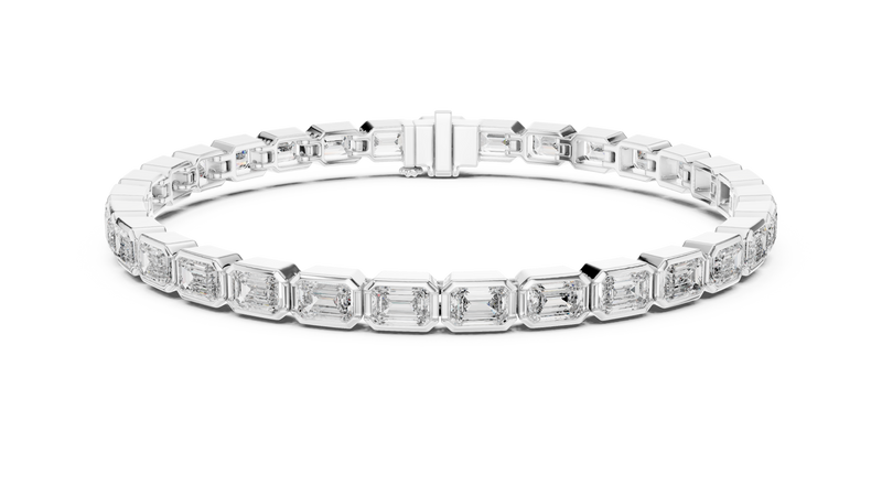 Bracelet GLBR-0002@7 - White Gold - Image