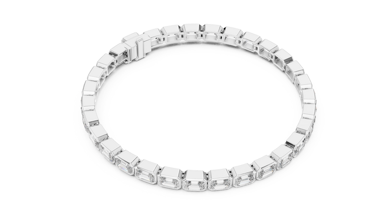 Bracelet GLBR-0002@7 - White Gold - Image