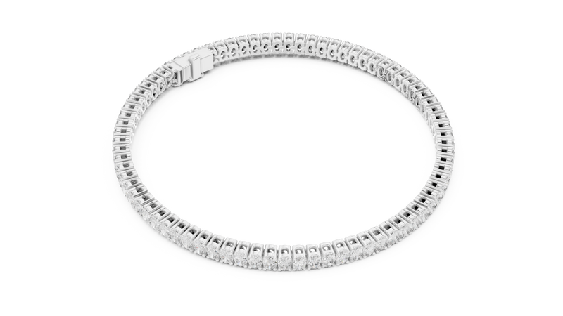 Bracelet GLBR-0007@7 - White Gold - Image