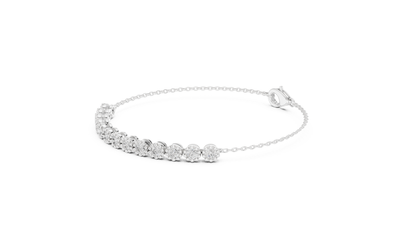 Bracelet GLBR-0008 - White Gold - Image