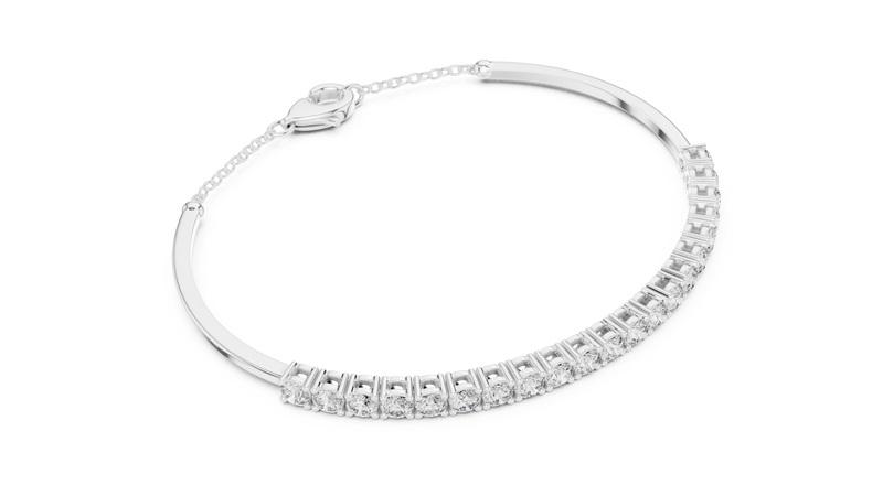 Bracelet GLBR-0010@7 - White Gold - Image