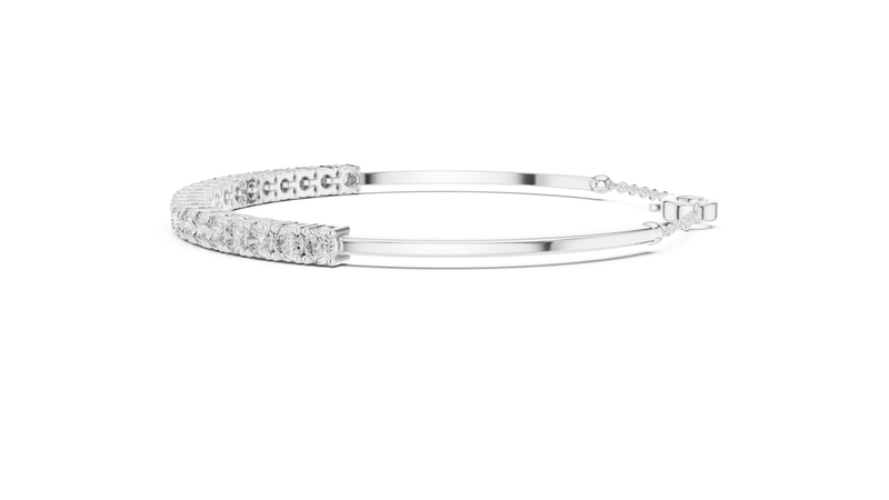 Bracelet GLBR-0010@7 - White Gold - Image
