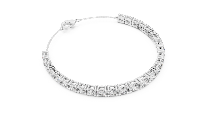 Bracelet GLBR-0011@7 - White Gold - Image