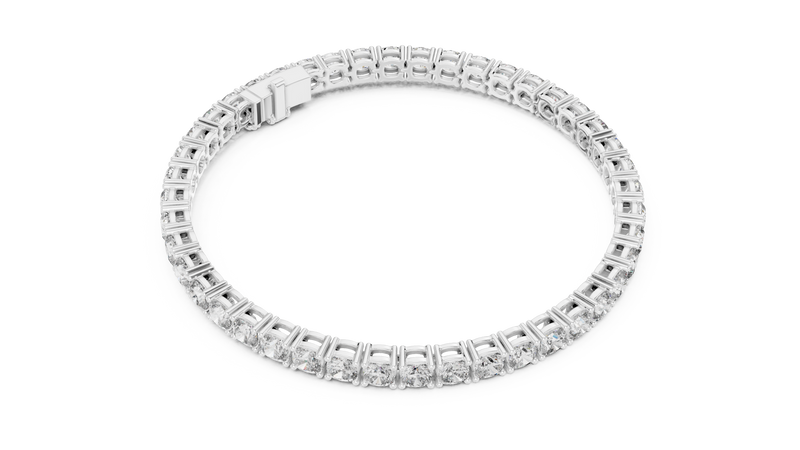 Bracelet GLBR-0012@7 - White Gold - Image