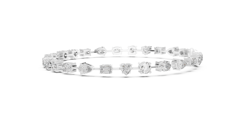 Bracelet GLBR-0013@7 - White Gold - Image