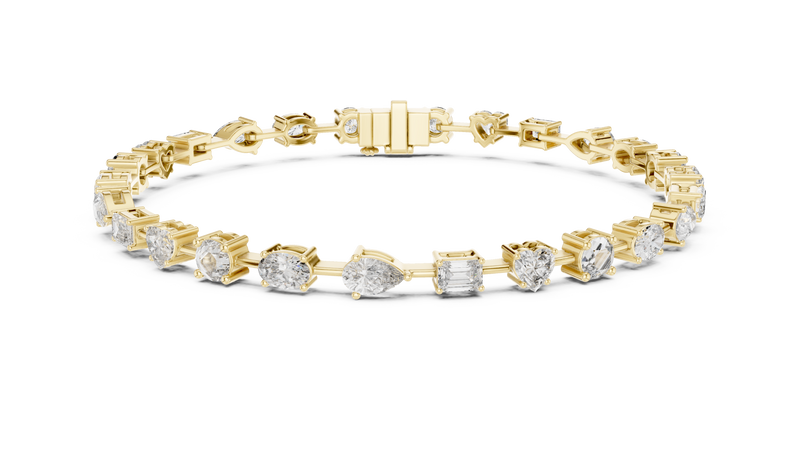 Bracelet GLBR-0013@7 - Yellow Gold - Image