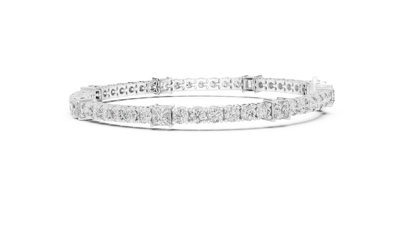 Bracelet GLBR-0014@7 - White Gold - Image
