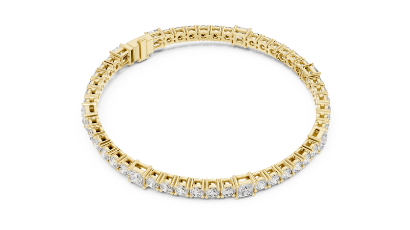 Bracelet GLBR-0014@7 - Yellow Gold - Image