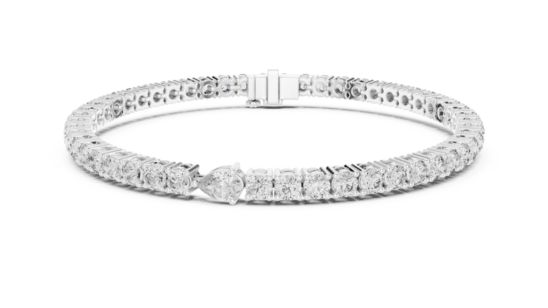 Bracelet GLBR-0015 - White Gold - Image