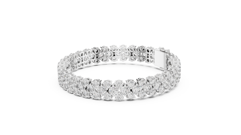 Bracelet GLBR-0017@7 - White Gold - Image