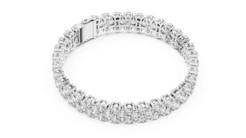 Bracelet GLBR-0017@7 - White Gold - Image
