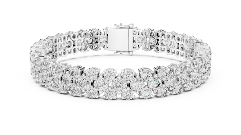 Bracelet GLBR-0017@7 - White Gold - Image
