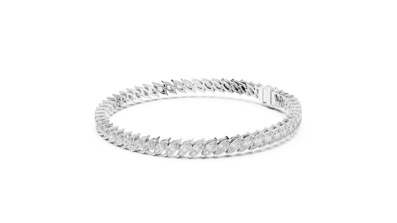 Bracelet GLBR-0018 - White Gold - Image
