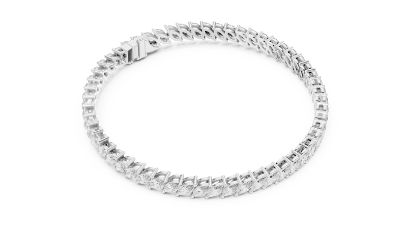 Bracelet GLBR-0018 - White Gold - Image