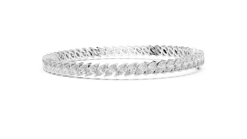 Bracelet GLBR-0018 - White Gold - Image