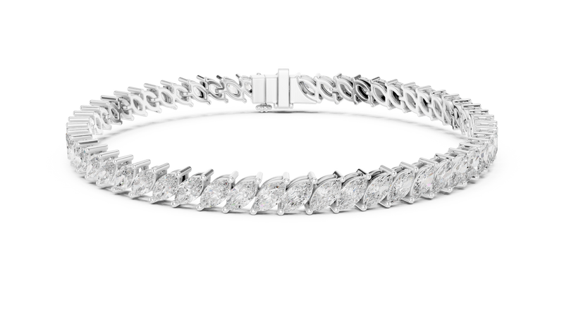 Bracelet GLBR-0018 - White Gold - Image