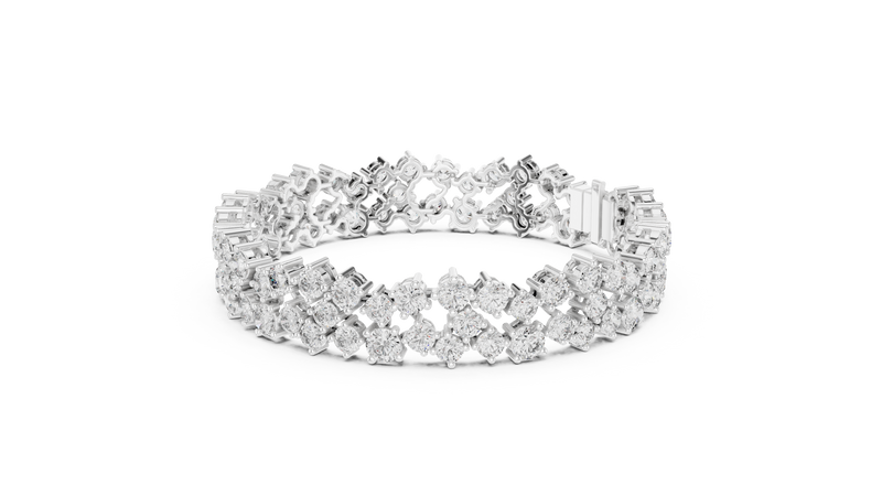 Bracelet GLBR-0019@7 - White Gold - Image
