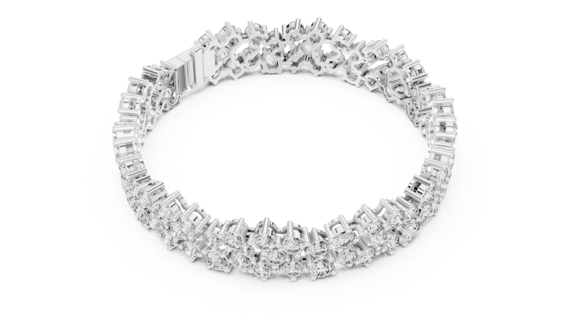 Bracelet GLBR-0019@7 - White Gold - Image