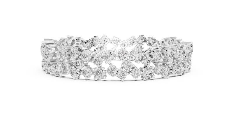 Bracelet GLBR-0019@7 - White Gold - Image