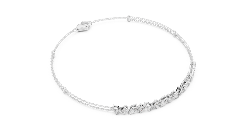 Bracelet GLBR-0020@7 - White Gold - Image