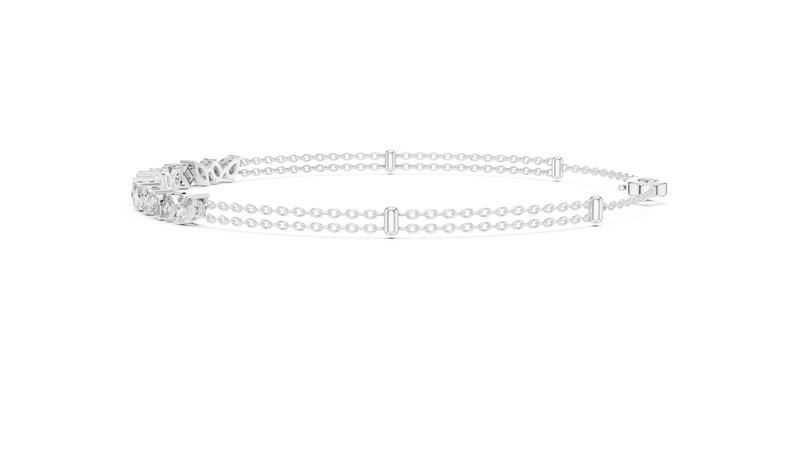 Bracelet GLBR-0020@7 - White Gold - Image