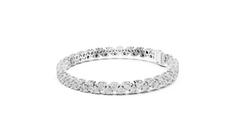 Bracelet GLBR-0021@7 - White Gold - Image