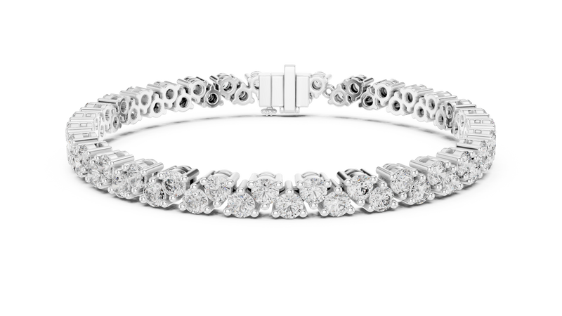 Bracelet GLBR-0021@7 - White Gold - Image
