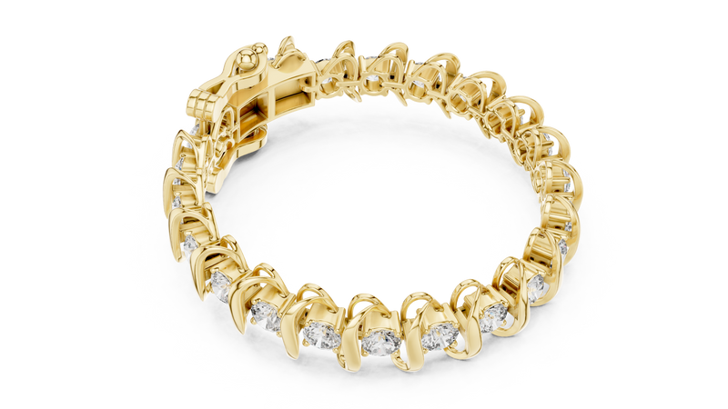 Bracelet GLBR-0022@7 - Yellow Gold - Image