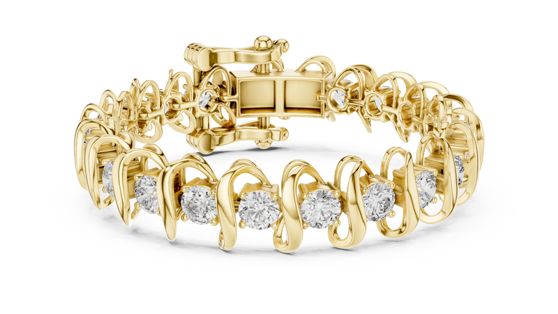 Bracelet GLBR-0022@7 - Yellow Gold - Image