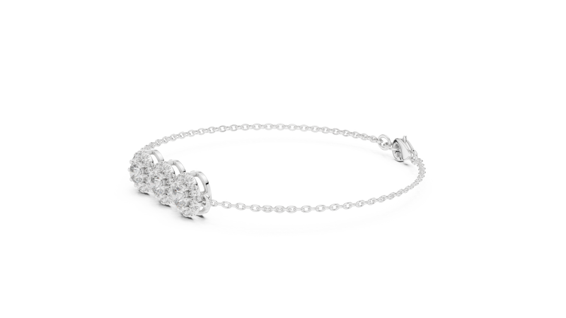 Bracelet GLBR-0023 - White Gold - Image
