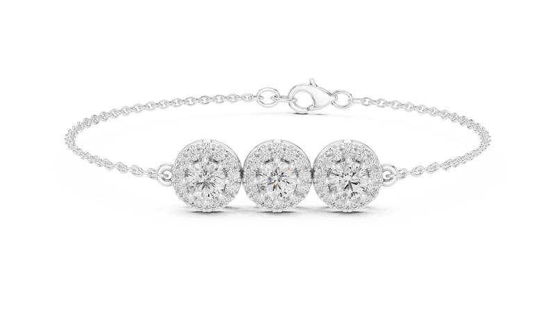 Bracelet GLBR-0023 - White Gold - Image