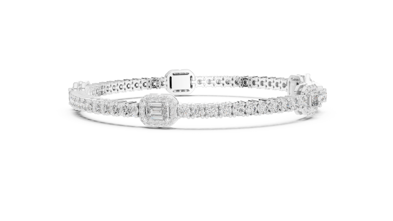 Bracelet GLBR-0024 - White Gold - Image