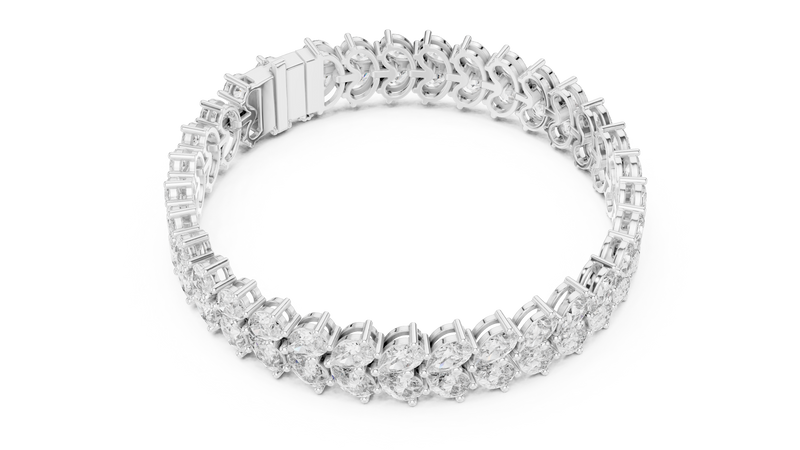 Bracelet GLBR-0027 - White Gold - Image