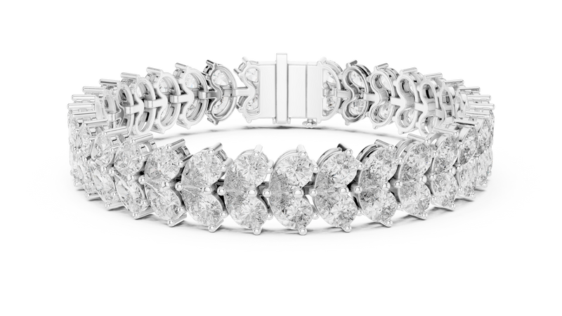Bracelet GLBR-0027 - White Gold - Image