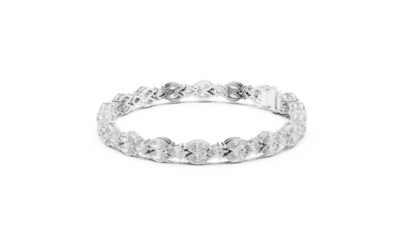 Bracelet GLBR-0028@7 - White Gold - Image