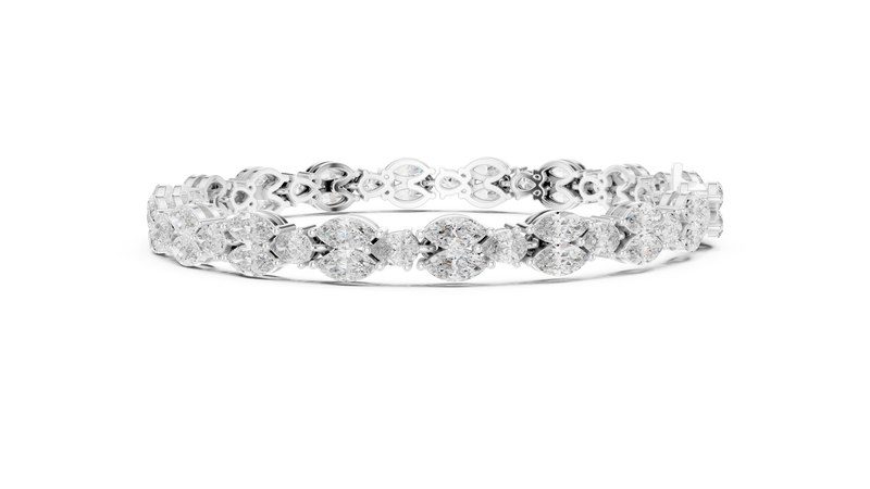 Bracelet GLBR-0028@7 - White Gold - Image