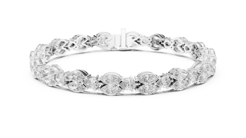 Bracelet GLBR-0028@7 - White Gold - Image